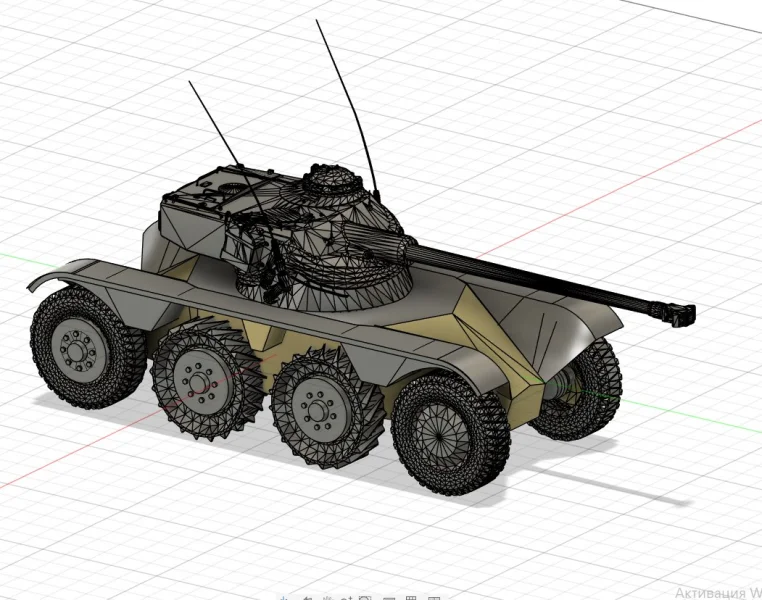Panhard EBR 75 FL 10 в масштабе 1:10. Ч.3 Завершение прототипа